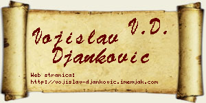Vojislav Đanković vizit kartica